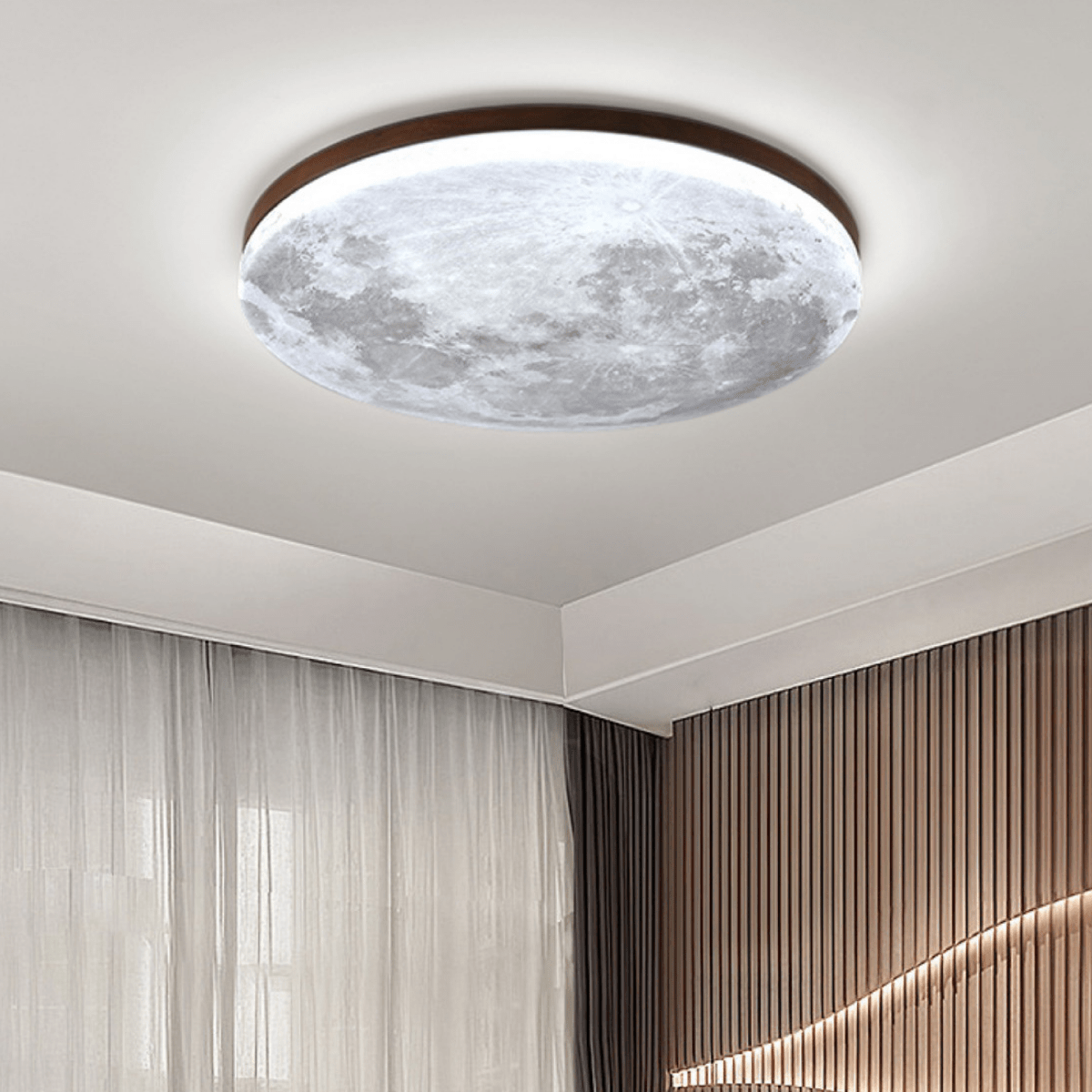 12-Inch Round White Ceiling LED Light Fixture For Living Spaces