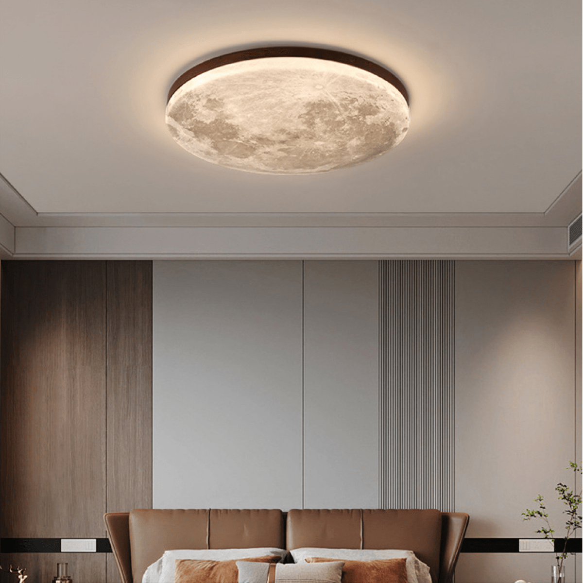 12-Inch Round White Ceiling LED Light Fixture For Living Spaces