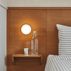 Round Glass Wall Sconce With Aluminum Body And Glass Shade Single Light