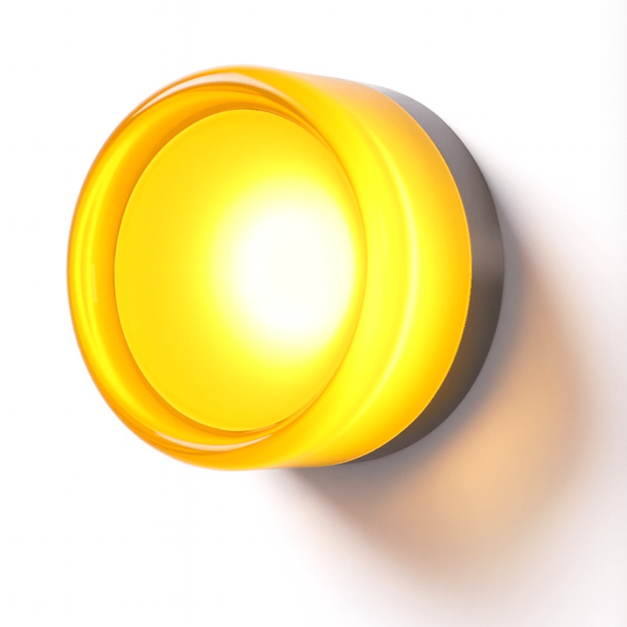 Round Glass Wall Sconce With Aluminum Body And Glass Shade Single Light