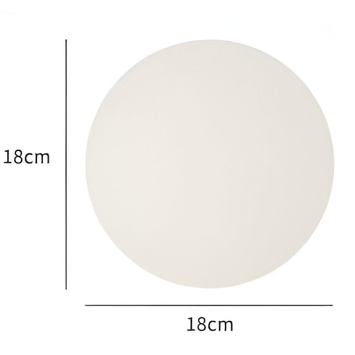 Round Glass LED Wall Sconce Minimalist One Light Fixture For Modern Interiors