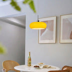 Bauhaus Style Pendant Light With Round Glass Shade For Modern Interiors