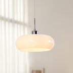 Bauhaus Style Pendant Light With Round Glass Shade For Modern Interiors