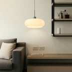 Bauhaus Style Pendant Light With Round Glass Shade For Modern Interiors