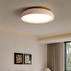 12 Inch Round Ceiling Light With Stone Frame For Indoor Spaces