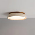 12 Inch Round Ceiling Light With Stone Frame For Indoor Spaces