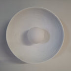 LED Round Wall Sconce Vintage Resin Look 1-Light Fixture