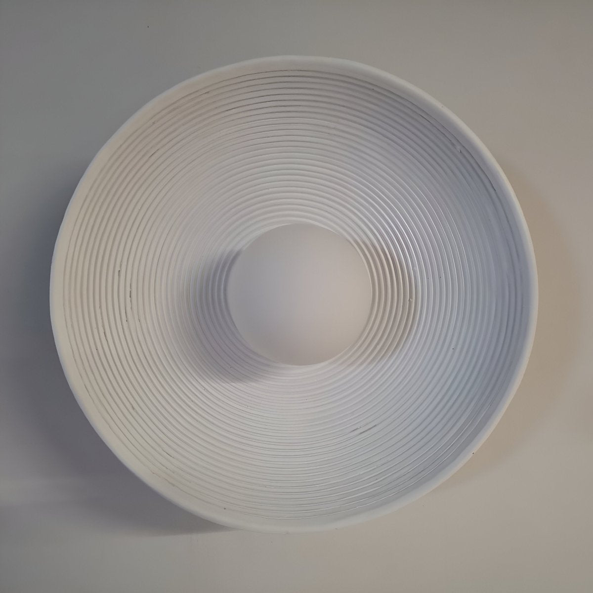 LED Round Wall Sconce Vintage Resin Look 1-Light Fixture