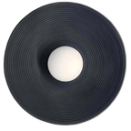 LED Round Wall Sconce Vintage Resin Look 1-Light Fixture