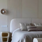 LED Round Wall Sconce Vintage Resin Look 1-Light Fixture