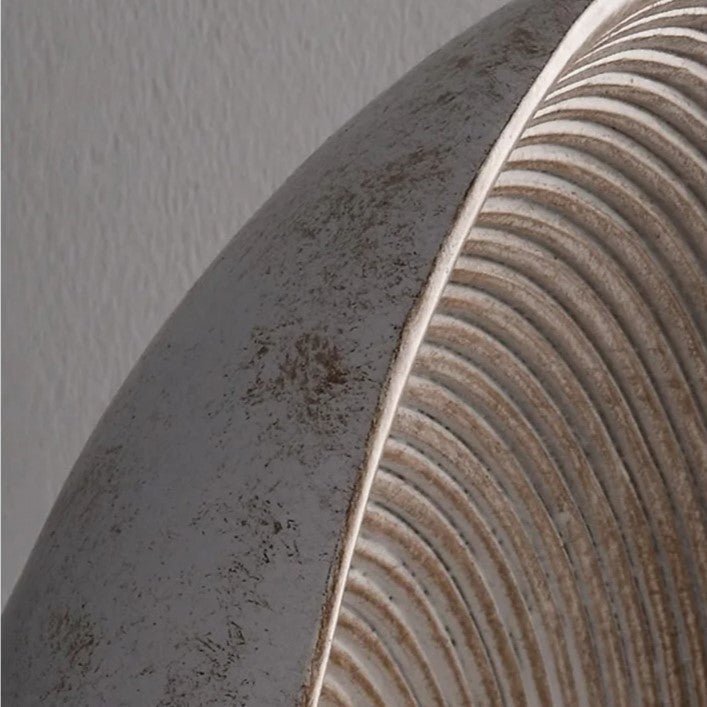 LED Round Wall Sconce Vintage Resin Look 1-Light Fixture
