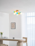 Loftlampe, Macaron akrylbladskiver, G9 pastel, 1/4/6/8 hoveder