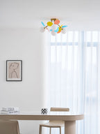 Loftlampe, Macaron akrylbladskiver, G9 pastel, 1/4/6/8 hoveder