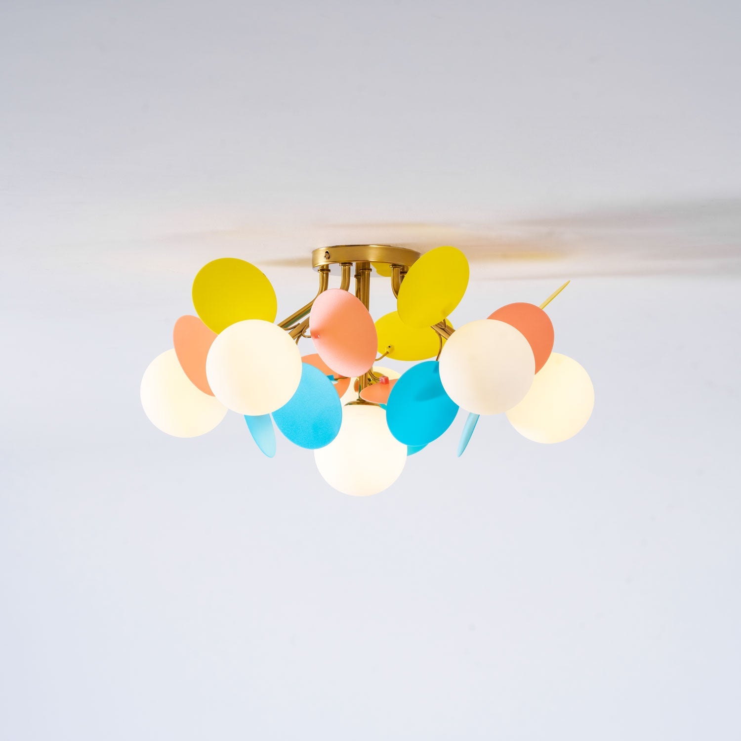 Loftlampe, Macaron akrylbladskiver, G9 pastel, 1/4/6/8 hoveder