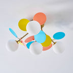 Loftlampe, Macaron akrylbladskiver, G9 pastel, 1/4/6/8 hoveder