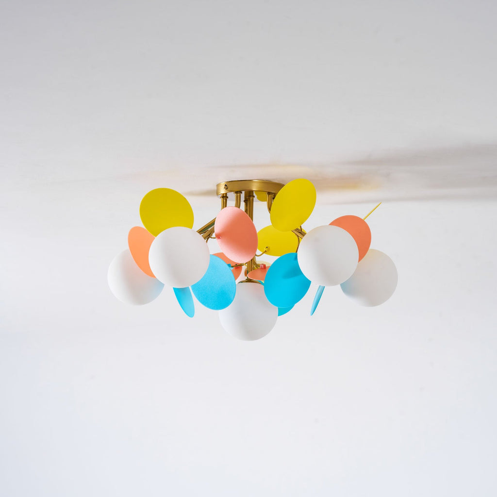 Loftlampe, Macaron akrylbladskiver, G9 pastel, 1/4/6/8 hoveder