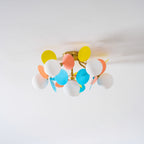 Loftlampe, Macaron akrylbladskiver, G9 pastel, 1/4/6/8 hoveder