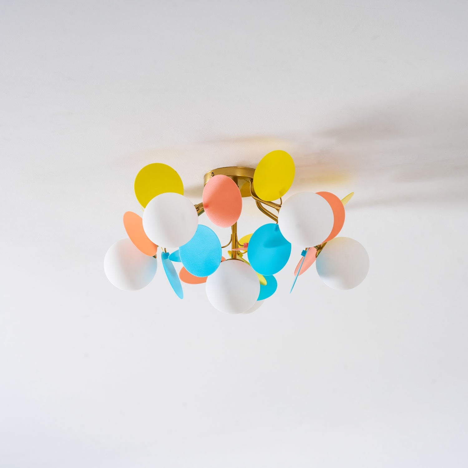 Loftlampe, Macaron akrylbladskiver, G9 pastel, 1/4/6/8 hoveder