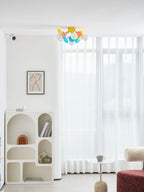 Loftlampe, Macaron akrylbladskiver, G9 pastel, 1/4/6/8 hoveder