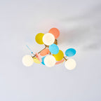 Loftlampe, Macaron akrylbladskiver, G9 pastel, 1/4/6/8 hoveder