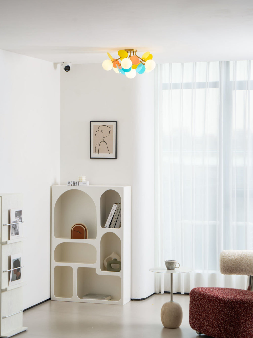 Loftlampe, Macaron akrylbladskiver, G9 pastel, 1/4/6/8 hoveder
