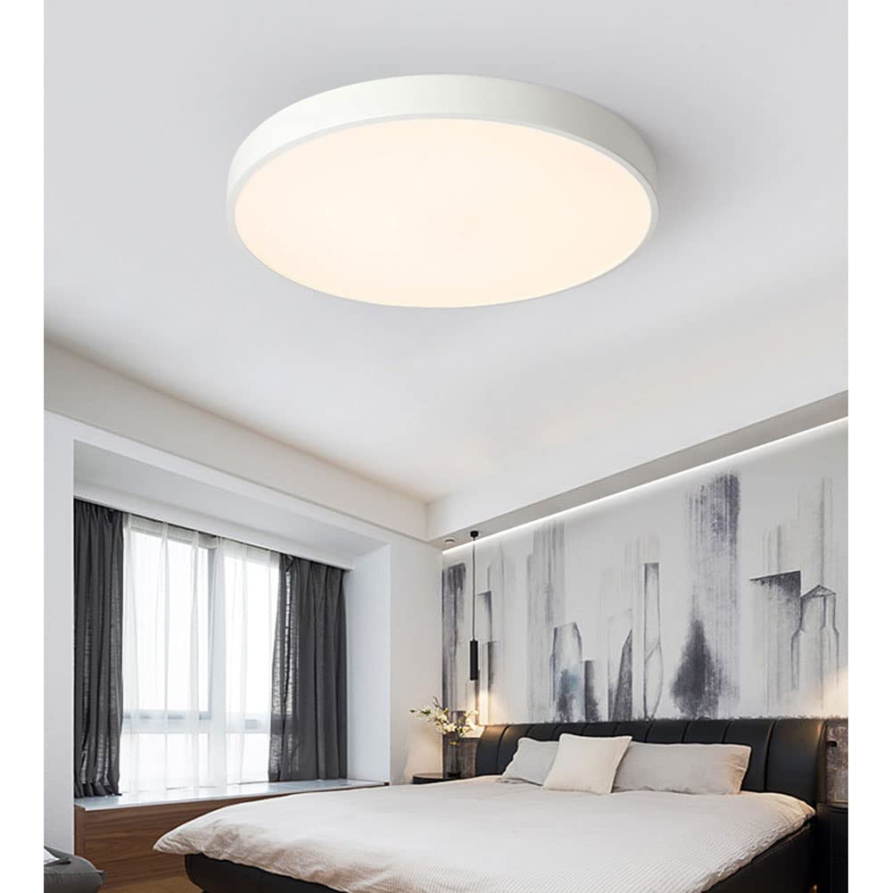 12-Inch Round Metal Ceiling Light With Flush Mount Design