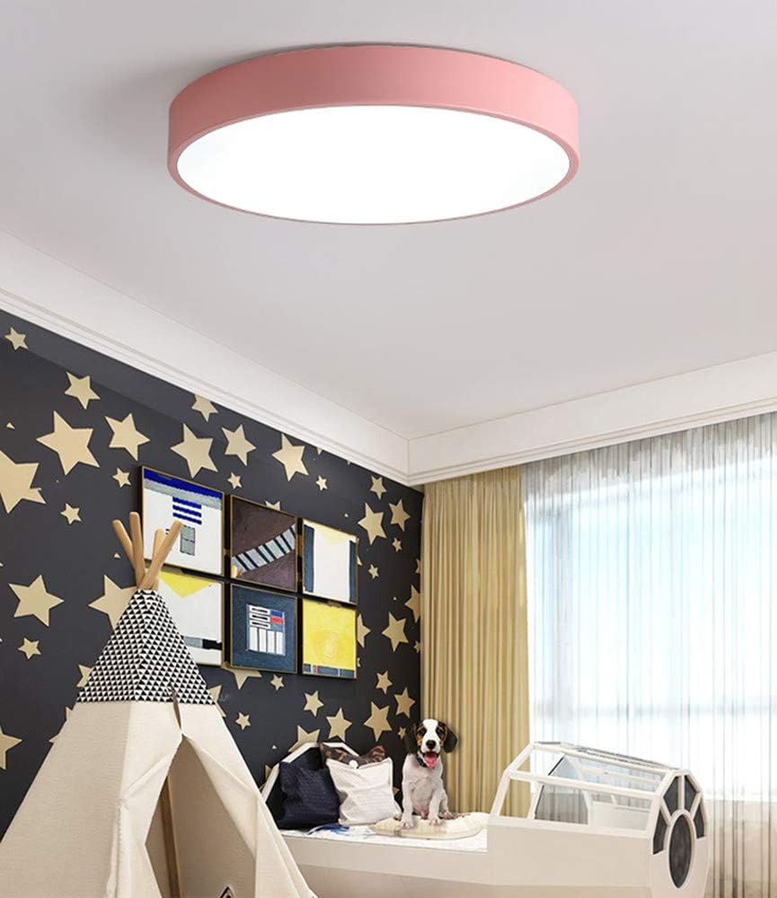 12-Inch Round Metal Ceiling Light With Flush Mount Design