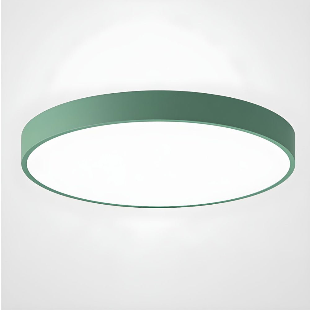 12-Inch Round Metal Ceiling Light With Flush Mount Design