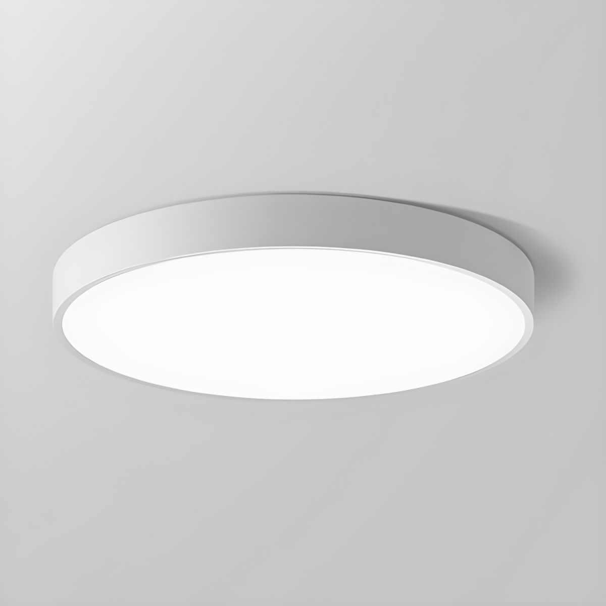 12-Inch Round Metal Ceiling Light With Flush Mount Design