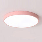 12-Inch Round Metal Ceiling Light With Flush Mount Design
