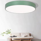 12-Inch Round Metal Ceiling Light With Flush Mount Design