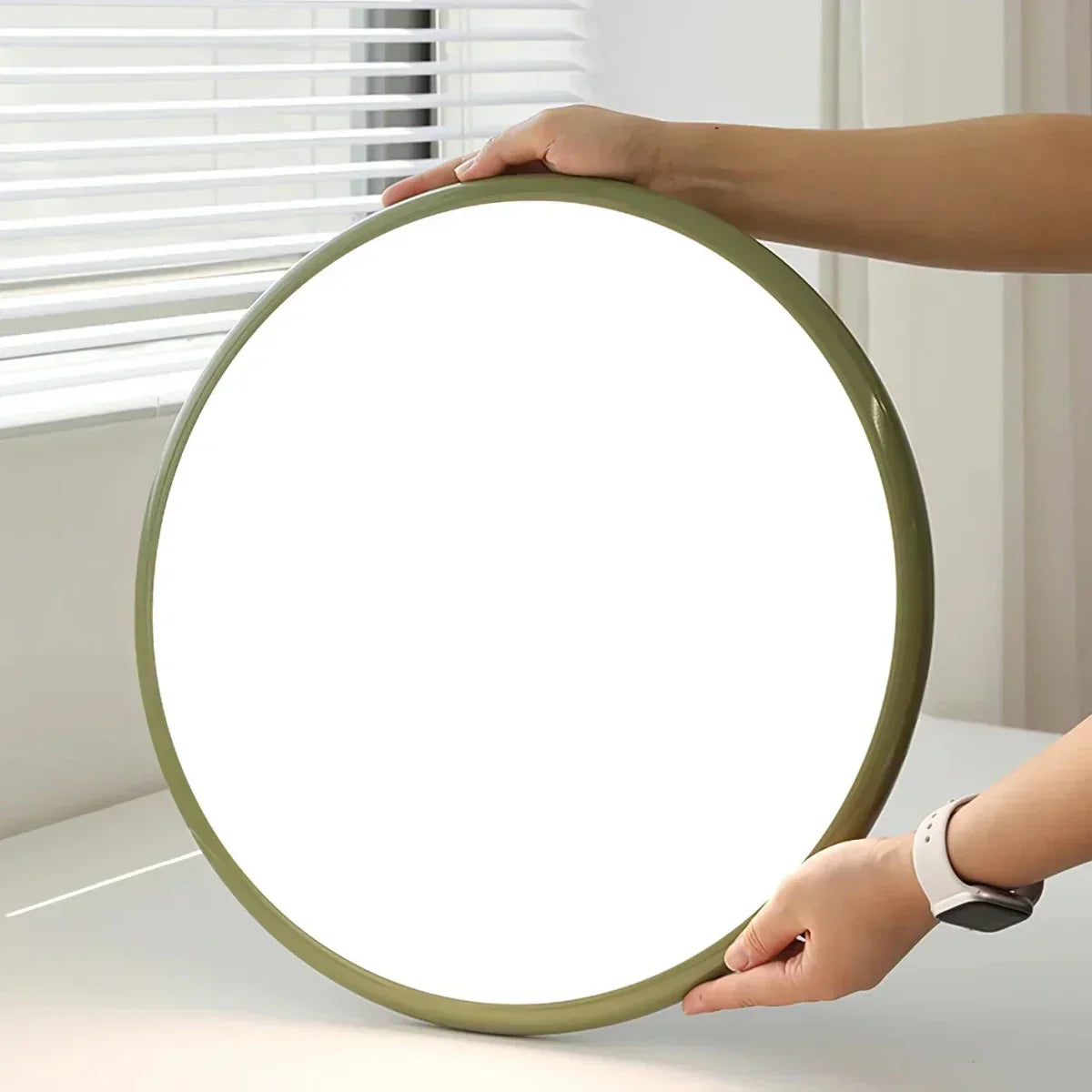 Ceiling LED Light With Metal Frame 12-Inch Diameter Fixture
