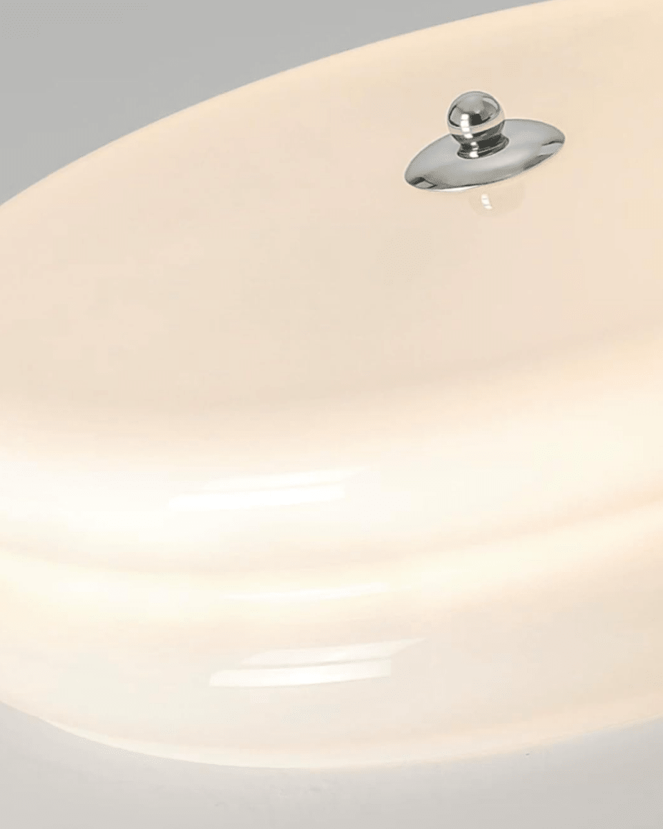 12-Inch Diameter Ceiling Fixture With Tiered Metal Construction