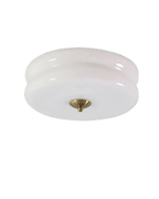 12-Inch Diameter Ceiling Fixture With Tiered Metal Construction