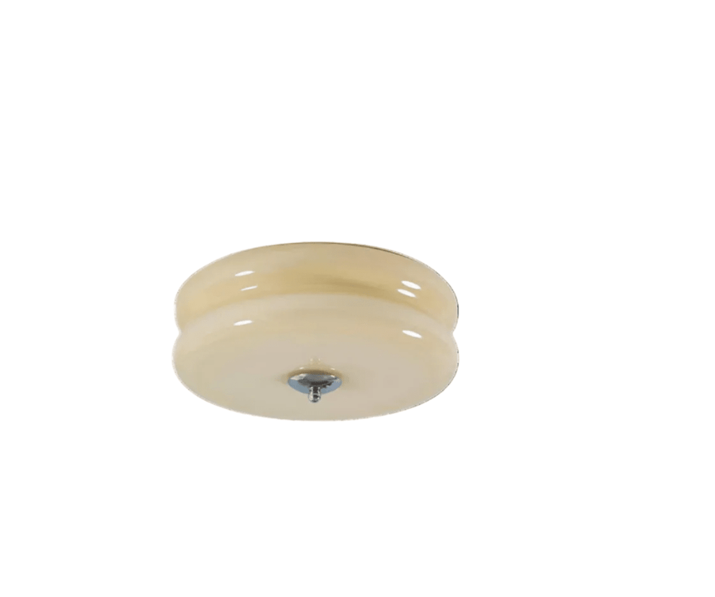 12-Inch Diameter Ceiling Fixture With Tiered Metal Construction
