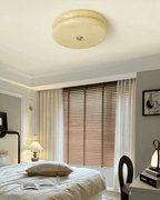 12-Inch Diameter Ceiling Fixture With Tiered Metal Construction
