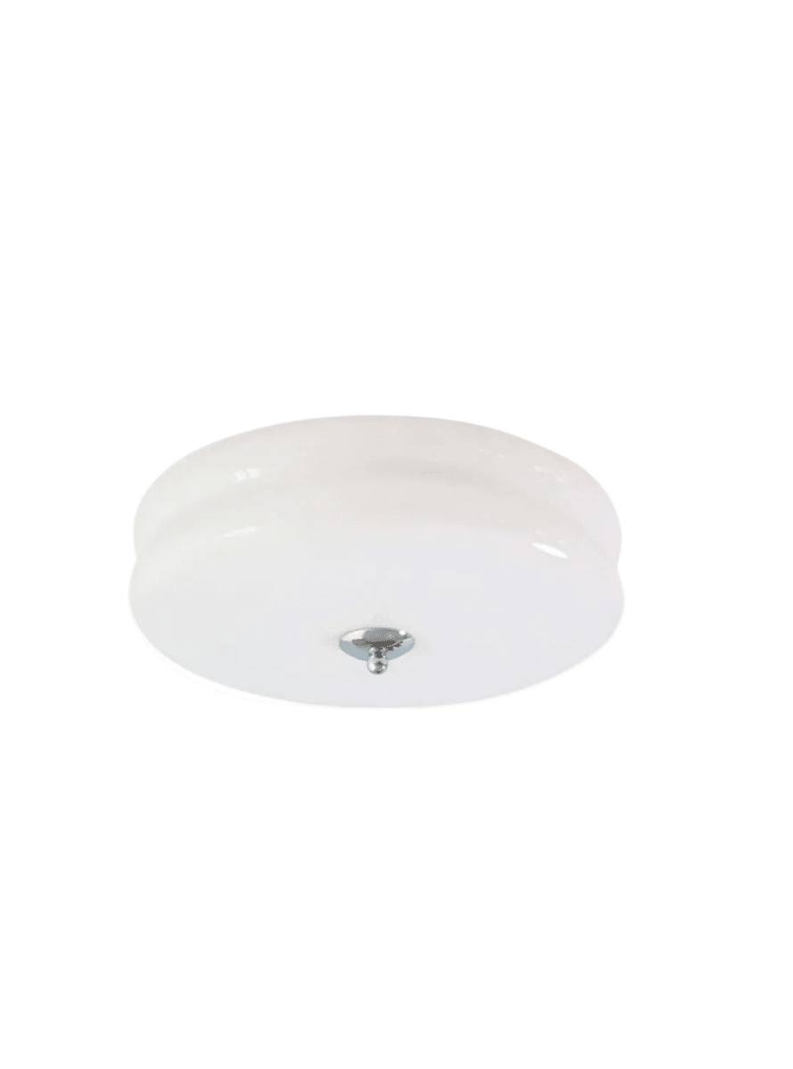 12-Inch Diameter Ceiling Fixture With Tiered Metal Construction