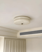 12-Inch Diameter Ceiling Fixture With Tiered Metal Construction