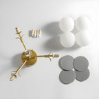 Loftlampe, Macaron akrylbladskiver, G9 pastel, 1/4/6/8 hoveder