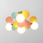 Loftlampe, Macaron akrylbladskiver, G9 pastel, 1/4/6/8 hoveder