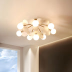 Loftlampe, Macaron akrylbladskiver, G9 pastel, 1/4/6/8 hoveder