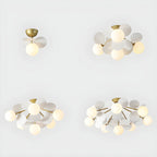 Loftlampe, Macaron akrylbladskiver, G9 pastel, 1/4/6/8 hoveder