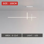 Black Minimalist LED Pendant Light, Dimmable Suspension Lamp For Dining Tables