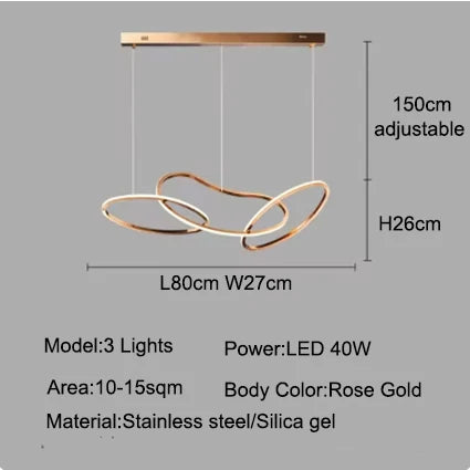 LEDペンダントライト器具、リモコンカラーコントロール付き調光可能マルチライト
