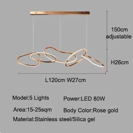 LEDペンダントライト器具、リモコンカラーコントロール付き調光可能マルチライト