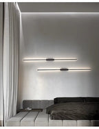 LED-strimmel væglampe, sort aluminium sofa- og TV-baggrundsbelysning