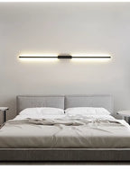 LED-strimmel væglampe, sort aluminium sofa- og TV-baggrundsbelysning