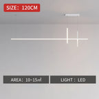 Black Minimalist LED Pendant Light, Dimmable Suspension Lamp For Dining Tables