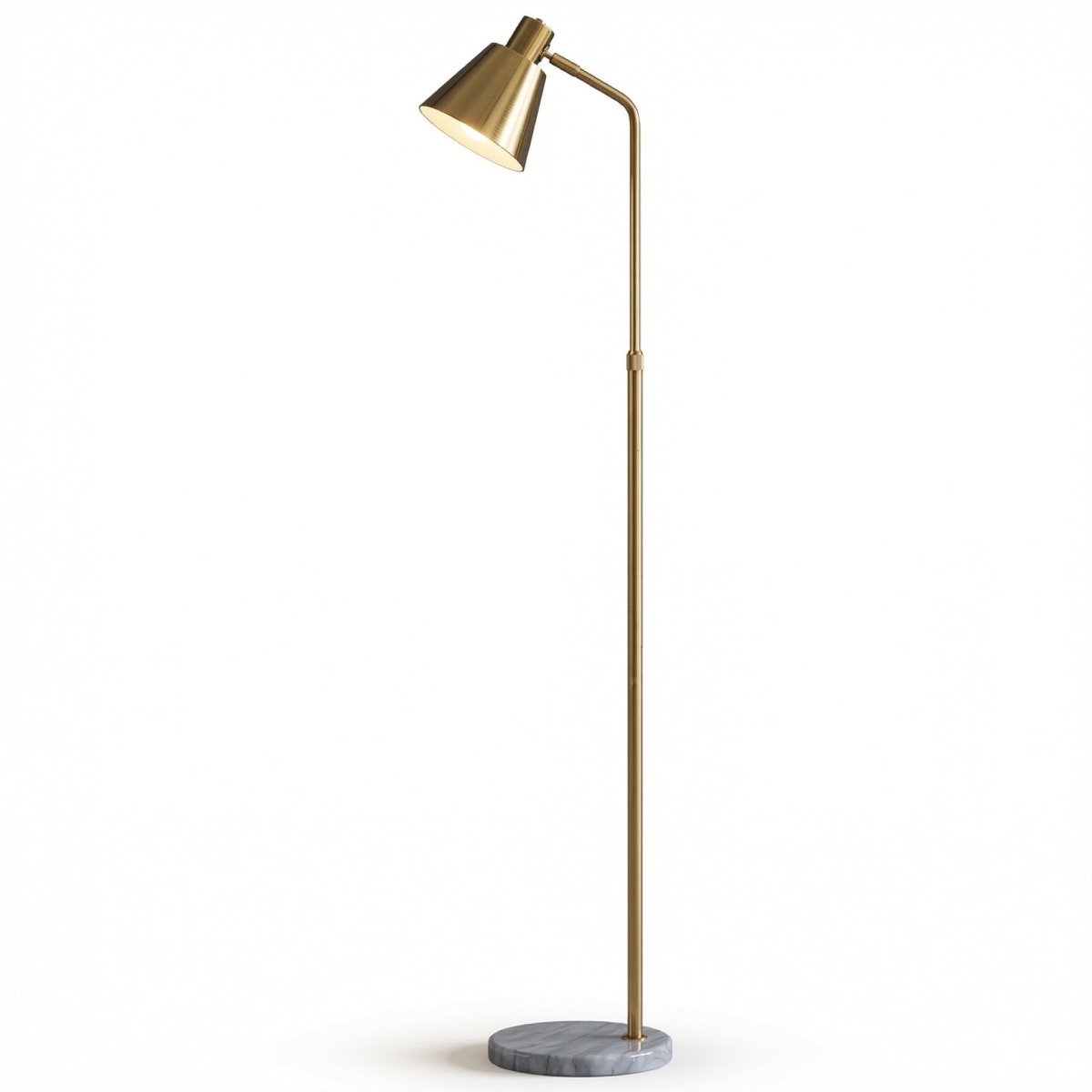 Nordic Floor Lamp, Wooden Base, 60-Inch Height, Simple Minimalist Design