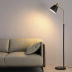 Nordic Floor Lamp, Wooden Base, 60-Inch Height, Simple Minimalist Design